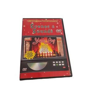 Drew's Famous Yule Log DVD Scenes & Sounds Christmas Fireplace Music Excellent